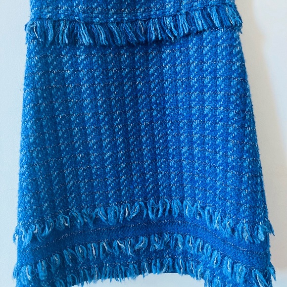 Kate Spade Tweed Blue Mini Dress size 2 - Picture 7 of 11